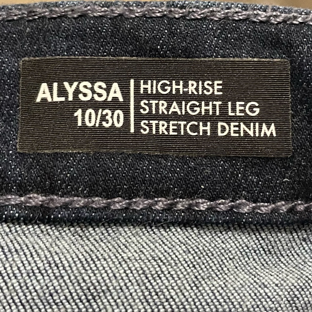 BUFFALO David Burton Alyssa High Rise Straight Leg Stretch Denim Jeans, Sz 10/30 - Picture 9 of 12